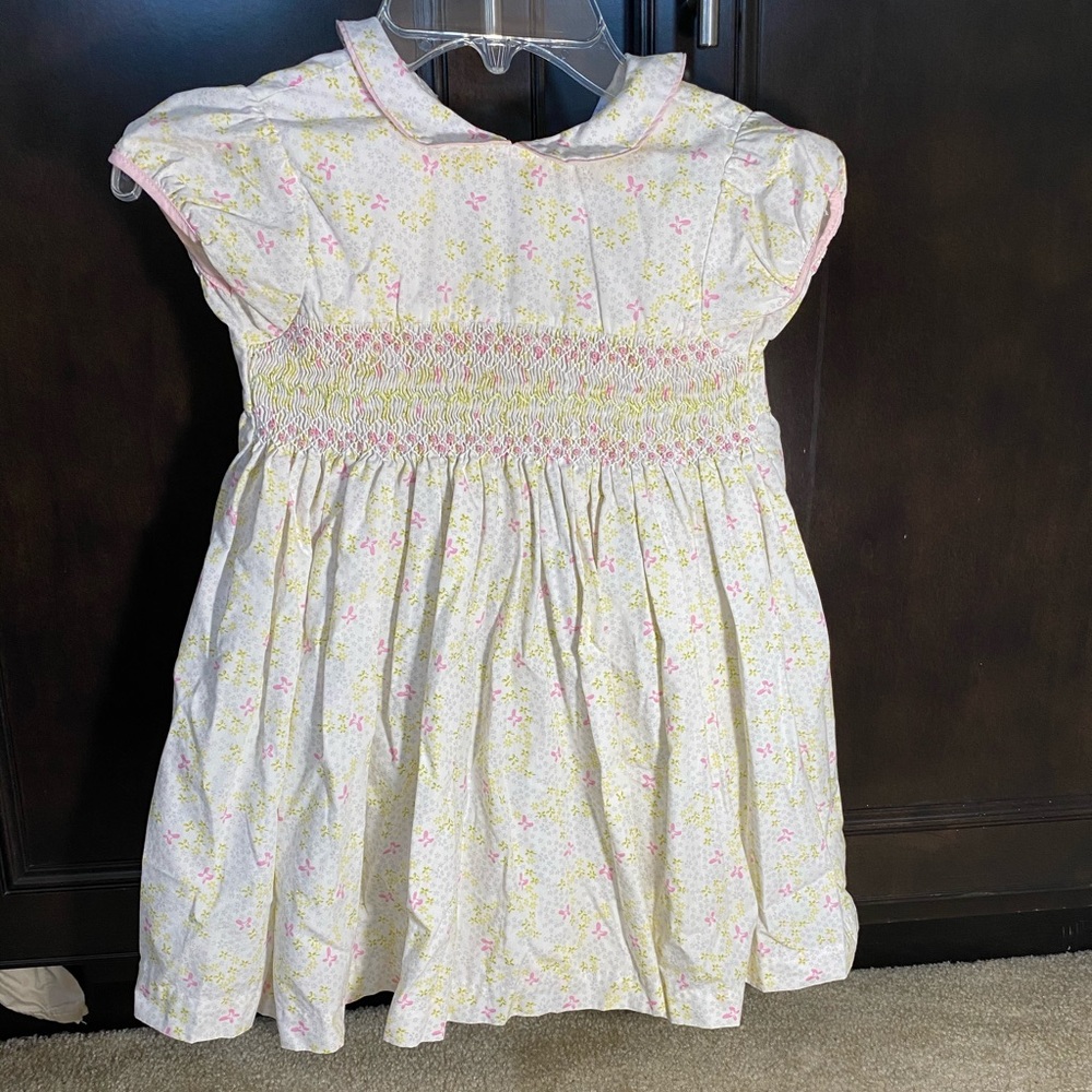 Pink and yellow floral dress